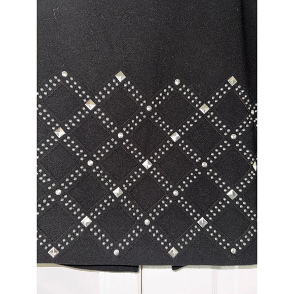 White House Black Market Embellished Skirt Rhinestone Career Party Size 6 - Picture 3 of 6